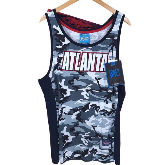 NEW Seventy 7even Men's Camo Atlanta Tank Top Gray Black Size XL - Picture 1 of 7